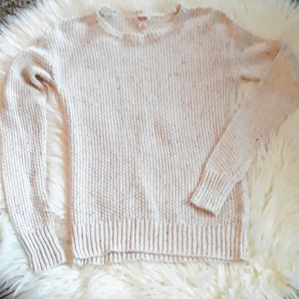 Cream Speckled Sweater